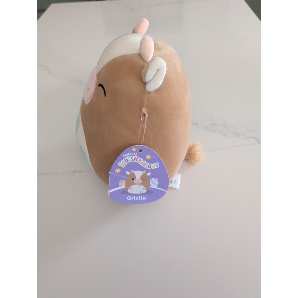 Squishmallows 7.5" Griella Brown Rainbow Spot Cow Release 2022 Kellytoy - Picture 2 of 5